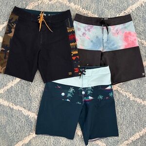 Billabong Board Shorts Men’s 29 set of 3